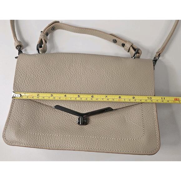 BOTKIER Leather Crossbody Valentina Flap Bag Color Wheat NWOT - Picture 15 of 16